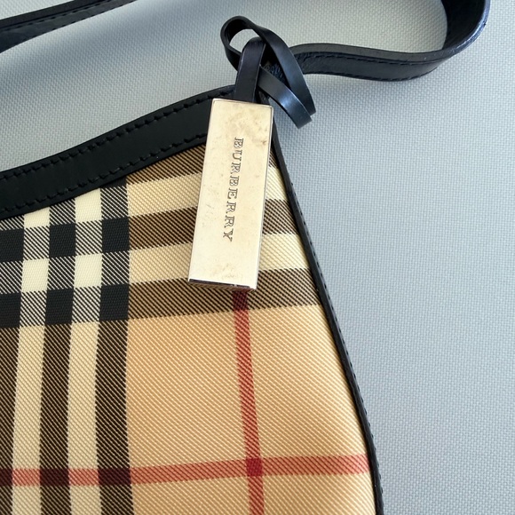 Burberry London Vintage Nova Check Mini Shoulder Bag Baguette + Dust Bag - Picture 3 of 9